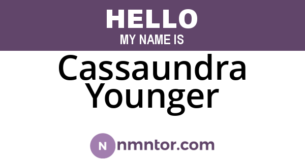 Cassaundra Younger
