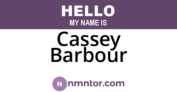 Cassey Barbour