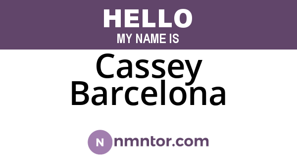 Cassey Barcelona