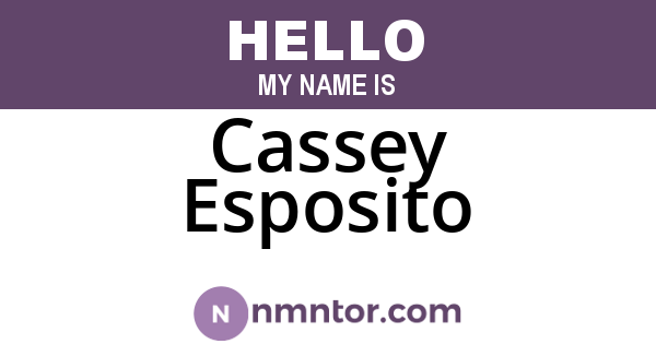Cassey Esposito