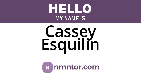 Cassey Esquilin