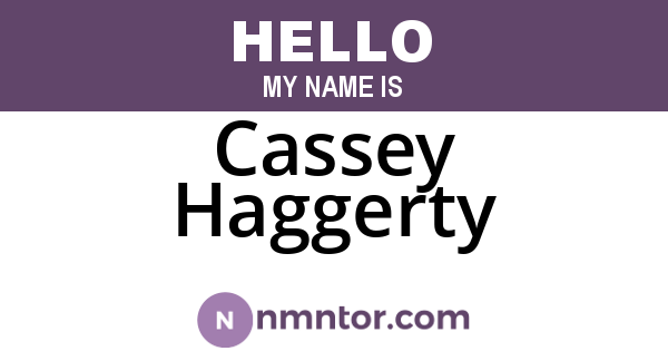 Cassey Haggerty