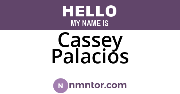 Cassey Palacios