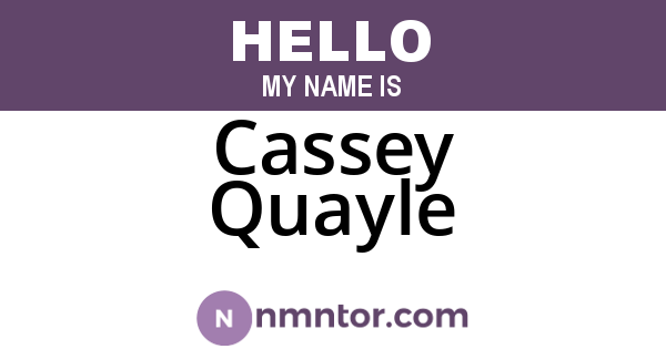 Cassey Quayle