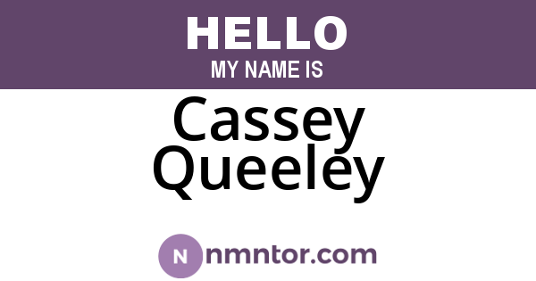 Cassey Queeley