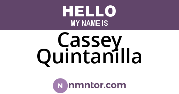 Cassey Quintanilla