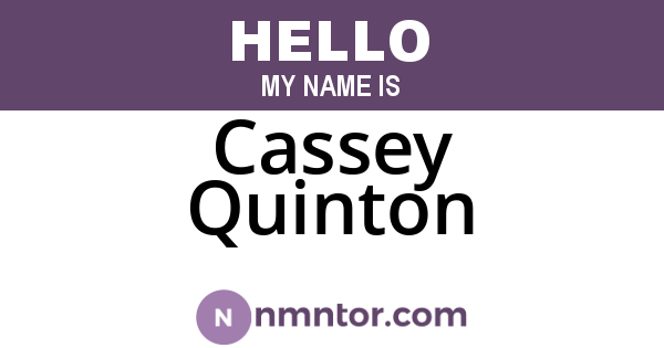 Cassey Quinton
