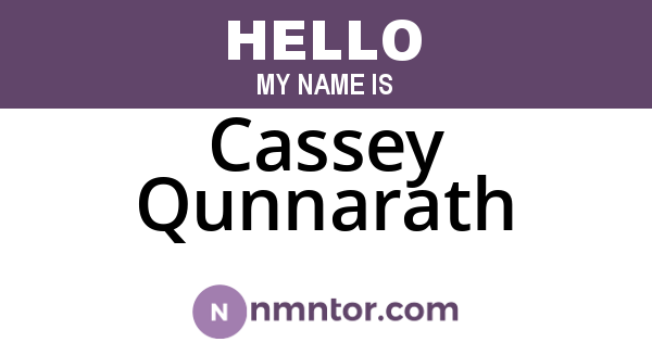 Cassey Qunnarath