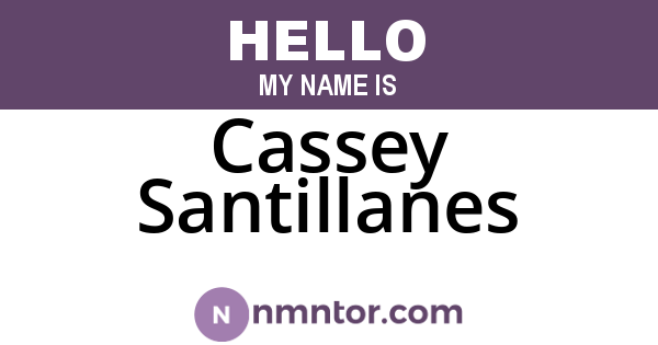 Cassey Santillanes