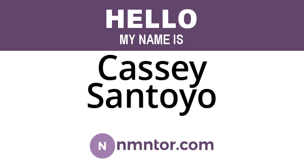 Cassey Santoyo