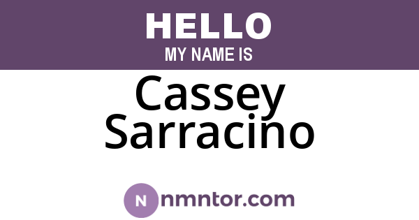 Cassey Sarracino