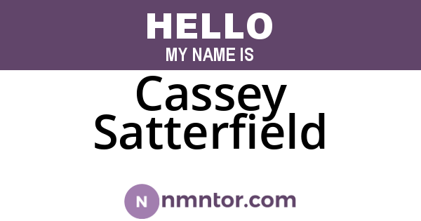 Cassey Satterfield