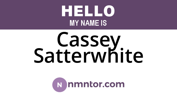 Cassey Satterwhite
