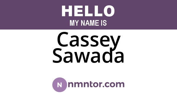 Cassey Sawada