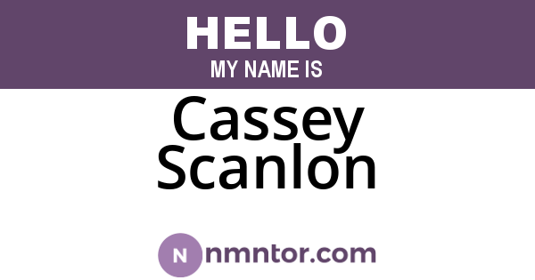 Cassey Scanlon