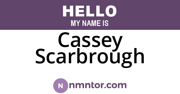 Cassey Scarbrough
