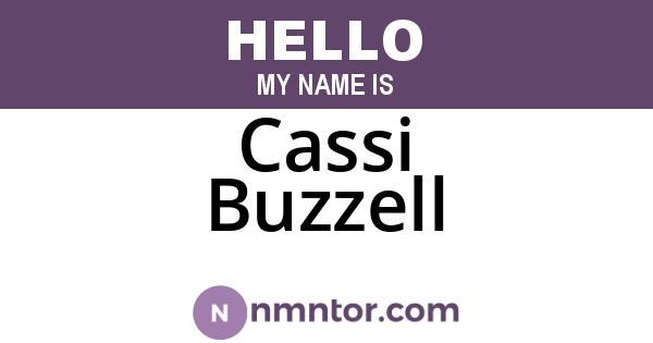 Cassi Buzzell