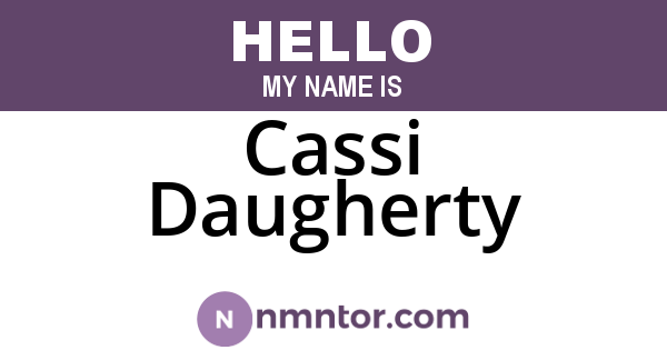 Cassi Daugherty