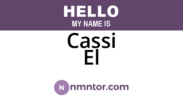 Cassi El