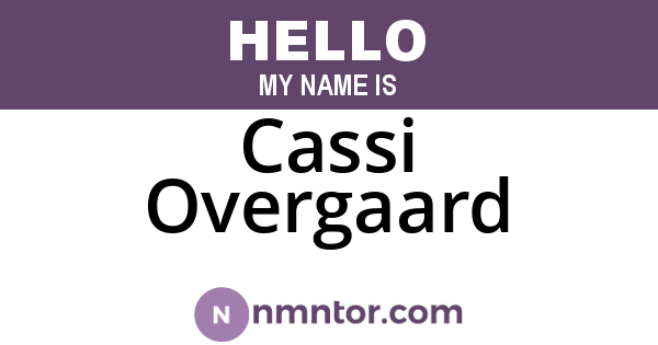 Cassi Overgaard