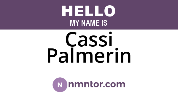 Cassi Palmerin