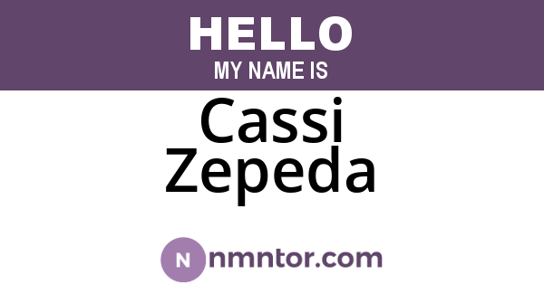 Cassi Zepeda