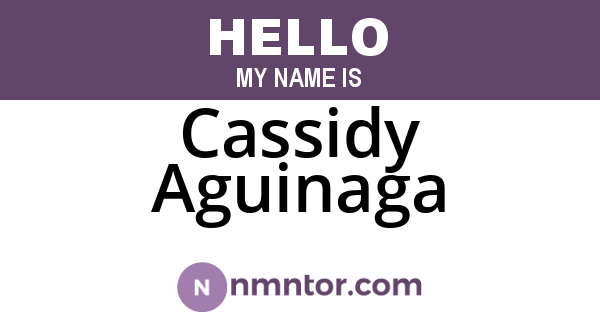 Cassidy Aguinaga