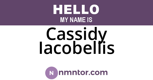 Cassidy Iacobellis