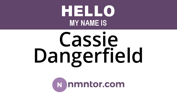 Cassie Dangerfield