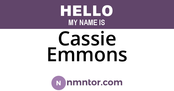 Cassie Emmons