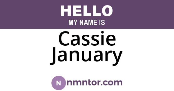 Cassie January