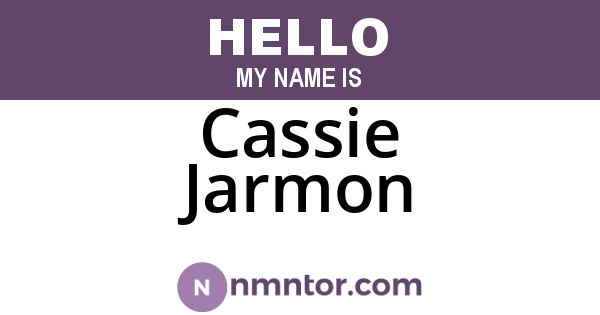 Cassie Jarmon
