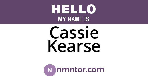 Cassie Kearse