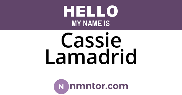 Cassie Lamadrid