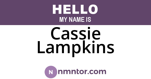 Cassie Lampkins