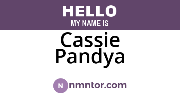 Cassie Pandya