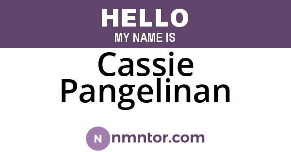 Cassie Pangelinan