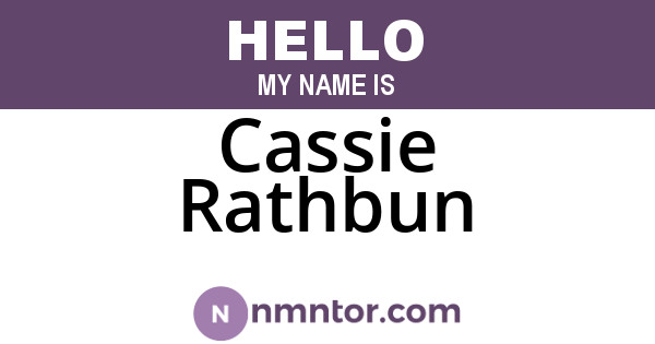 Cassie Rathbun