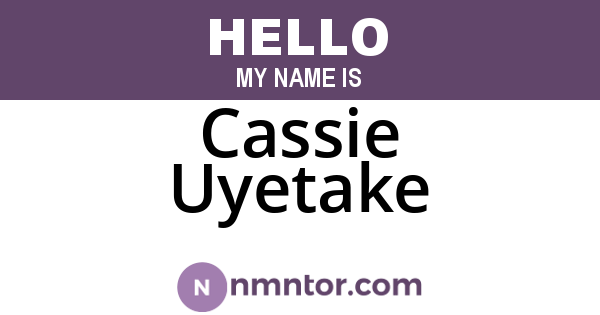 Cassie Uyetake