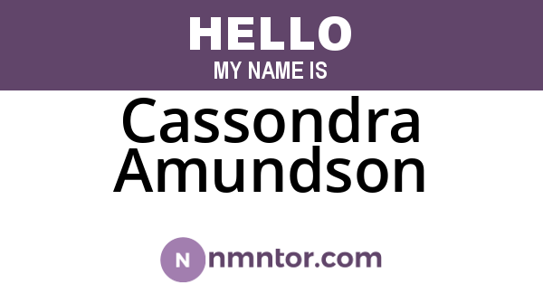 Cassondra Amundson