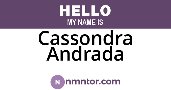 Cassondra Andrada