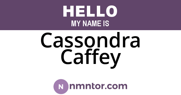 Cassondra Caffey