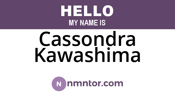 Cassondra Kawashima