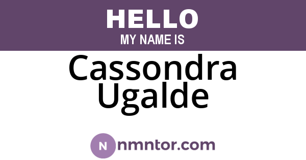 Cassondra Ugalde