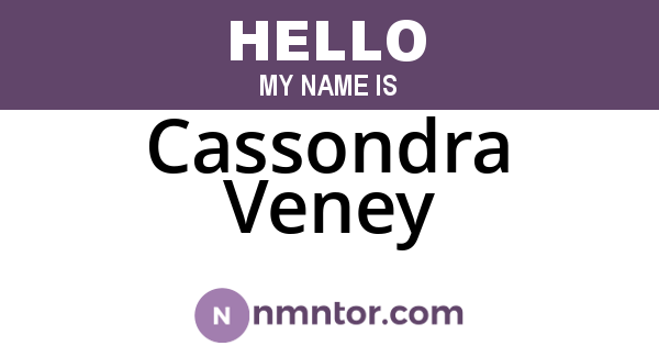 Cassondra Veney