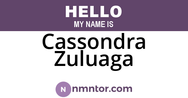 Cassondra Zuluaga
