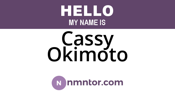 Cassy Okimoto