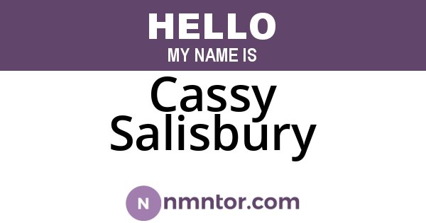 Cassy Salisbury