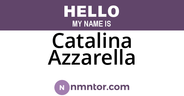 Catalina Azzarella