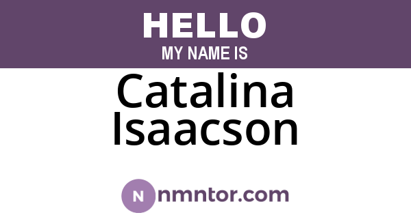 Catalina Isaacson